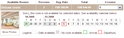 Optional Availability Calendar has been added to the Online Booking module settings